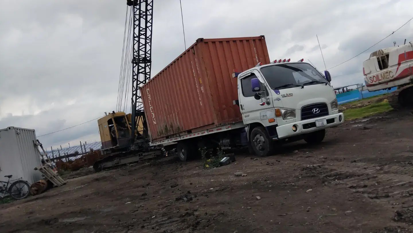 Transporte de contenedor industrial